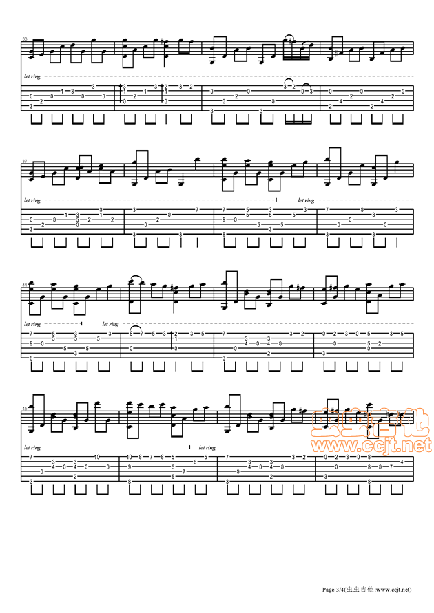 Childhood Dream by Masaaki Kishibe SOLO Guitar Tabs Chords Notes Sheet Music Free