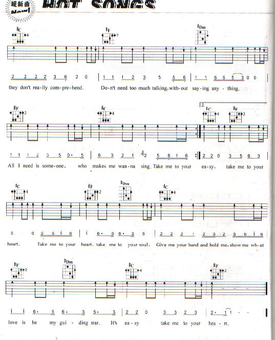 Take Me To Your Heart by Michael Learns To Rock - Version2 Guitar Tabs Chords Notes Sheet Music Free