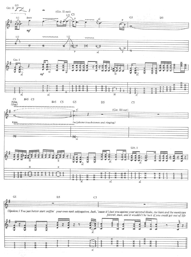 Koncking on the heaven's door by Bob Dylan Guitar Sheet Music Free