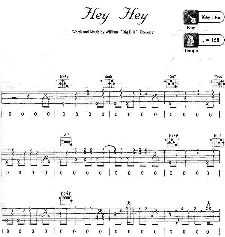 Hey Hey by Clapton Eric Guitar Sheet Music Free