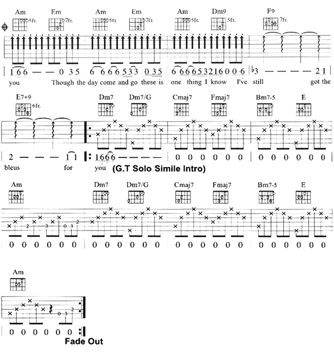 Still Got The Blues by Gary Moore Guitar Sheet Music Free