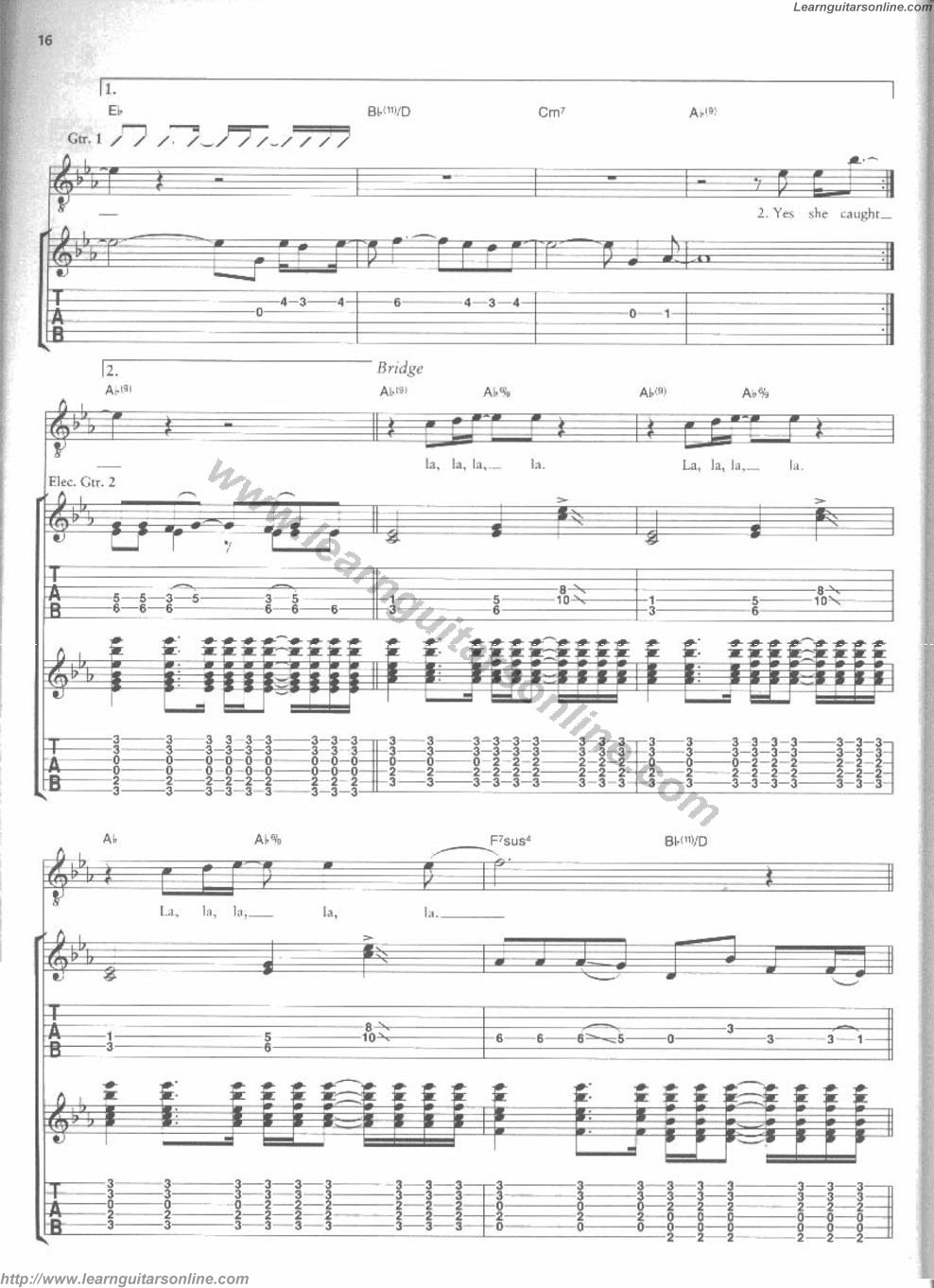 You are beautiful by James Blunt Guitar Sheet Music Free
