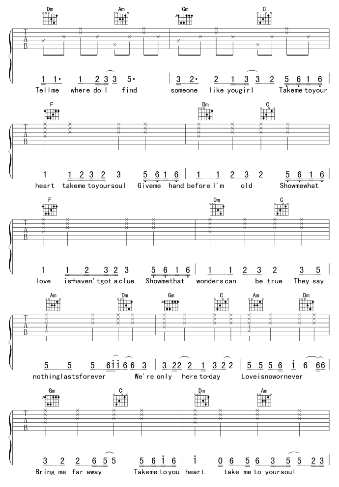 Take me to your heart by MICHAEL LEARNS TO ROCK Guitar Sheet Music Free
