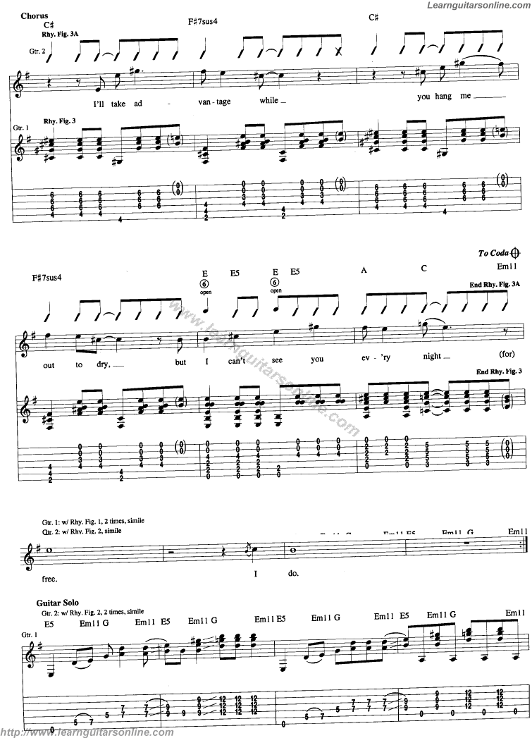 About a Girl by Nirvana Guitar Tabs Chords Solo Notes Sheet Music Free