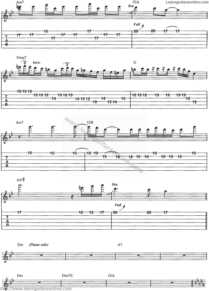 Something's Going On by Tommy Emmanuel Guitar Tabs Chords Solo Notes Sheet Music Free
