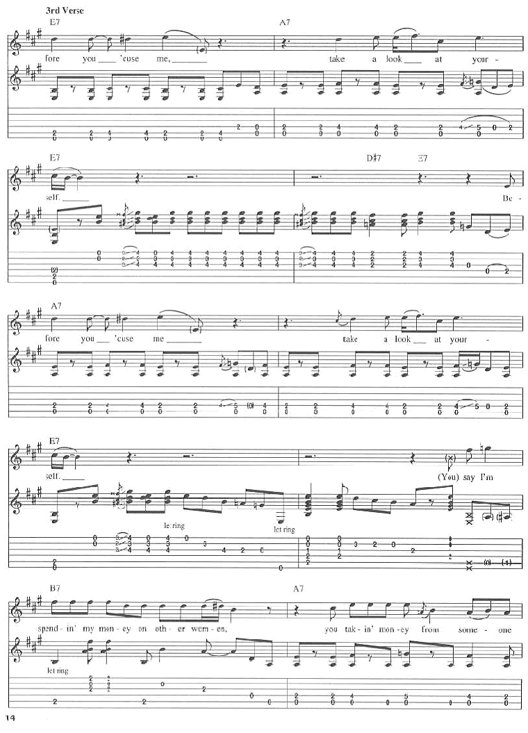 Before You Accuse Me by Eric Clapton Guitar Sheet Music Free