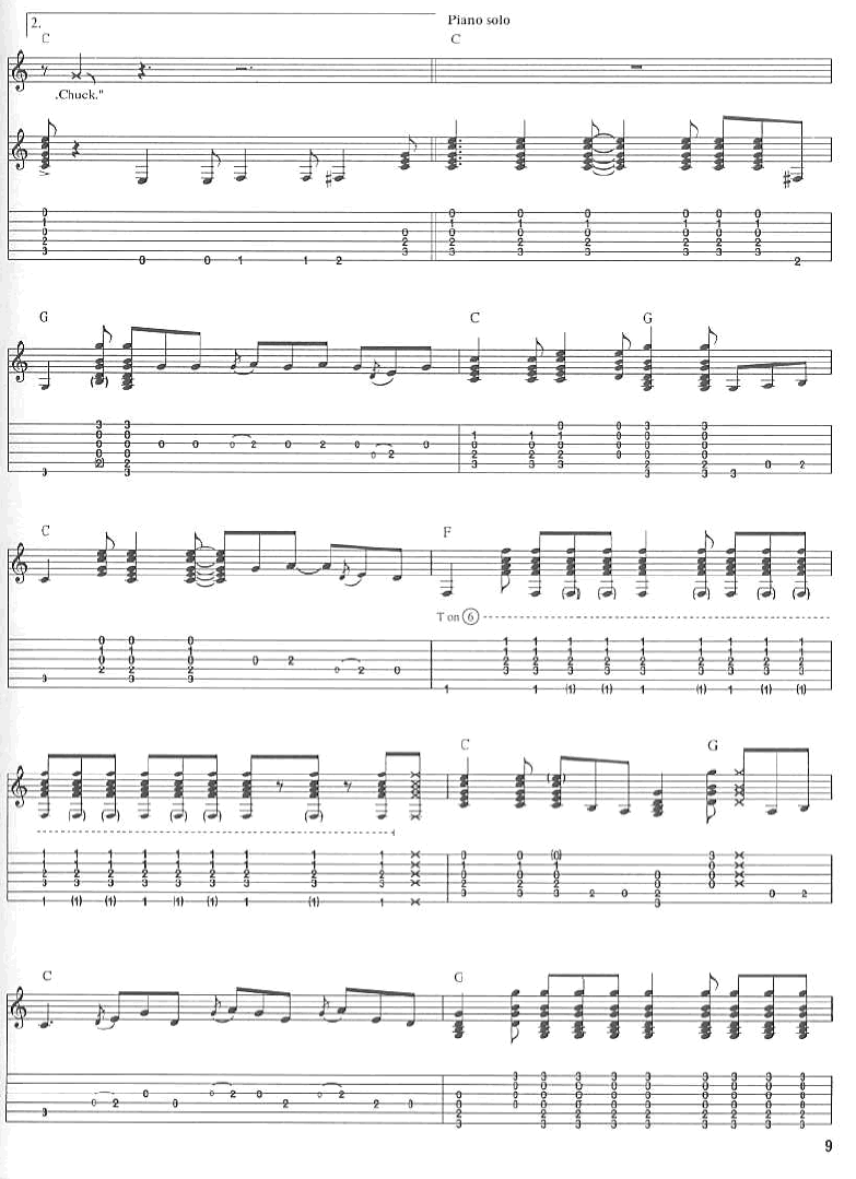 alberta by Eric Clapton Guitar Sheet Music Free